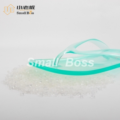 PVC软质高透明低气味拖鞋料 透明人字拖鞋专用料